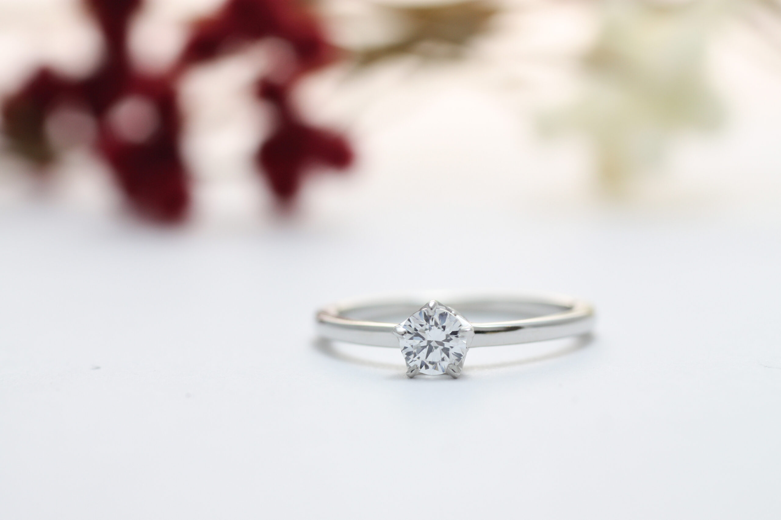 エンゲージリングの立て爪デザイン 岡山 広島の結婚指輪 婚約指輪はジュエリースタジオアドバンス